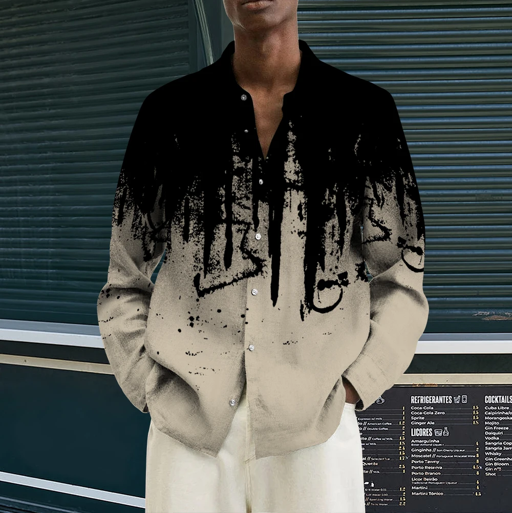 Men's Women's Shirts Long Sleeve Spring and Autumn Social Luxury Button Cardigan Shirts New Splattered Lapel Shirts
Men's Women's Shirts Long Sleeve Spring and Autumn Social Luxury Button Cardigan Shirts New Splattered Lapel Shirts