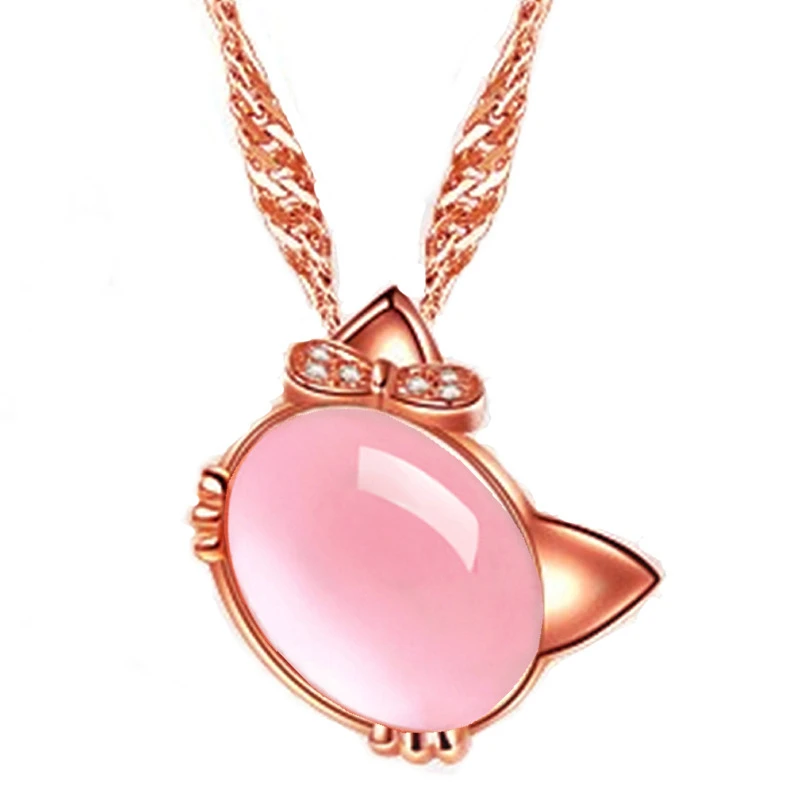 High Quality RoseGold Color Women Necklace Cute Hibiscus stone Cat Pendant Necklaces For Women Anniversary Party Jewelry Gifts
High Quality RoseGold Color Women Necklace Cute Hibiscus stone Cat Pendant Necklaces For Women Anniversary Party Jewelry Gifts
