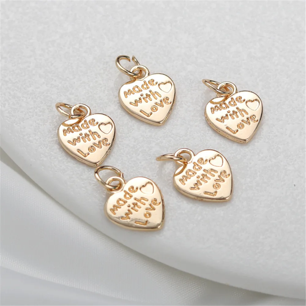 14k package gold color retaining engraving English love 10 * 12mm pendant diy bracelet necklace pendant accessories
14k package gold color retaining engraving English love 10 * 12mm pendant diy bracelet necklace pendant accessories