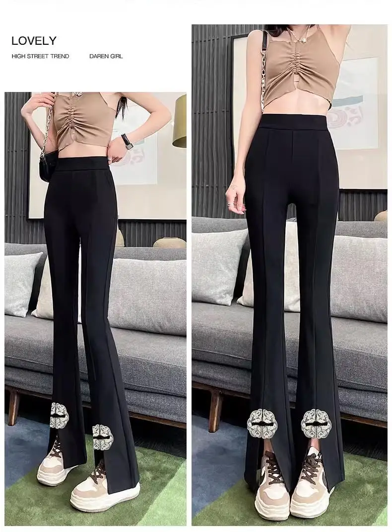 2024Summer oversized versatile thin pants that look slimmer, fashionable straight leg casual Chinese style micro flared pants
2024Summer oversized versatile thin pants that look slimmer, fashionable straight leg casual Chinese style micro flared pants