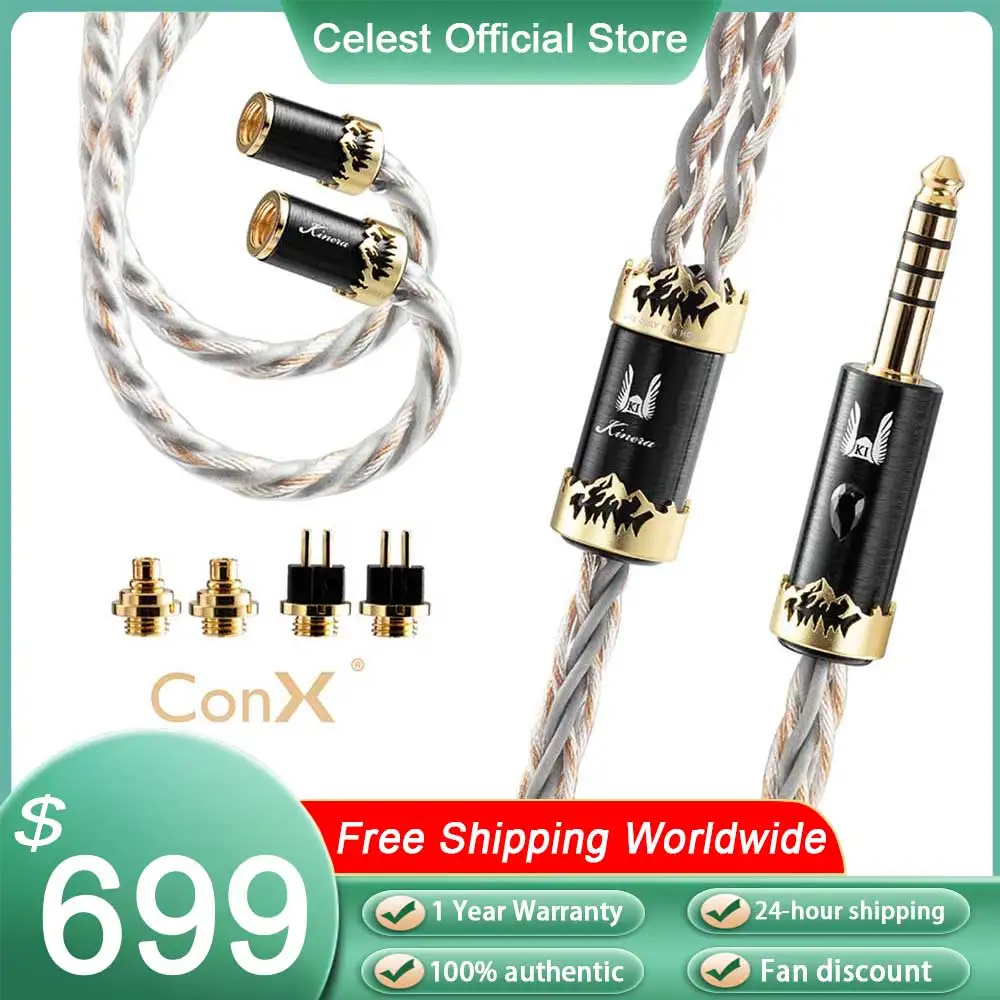 Kinera Imperial Crystal of Truth Orlog Earphone Upgrade Cable UP-OCC EA-P 4.4mm Balanced Headphone Music In Ear IEMs Headset
Kinera Imperial Crystal of Truth Orlog Earphone Upgrade Cable UP-OCC EA-P 4.4mm Balanced Headphone Music In Ear IEMs Headset