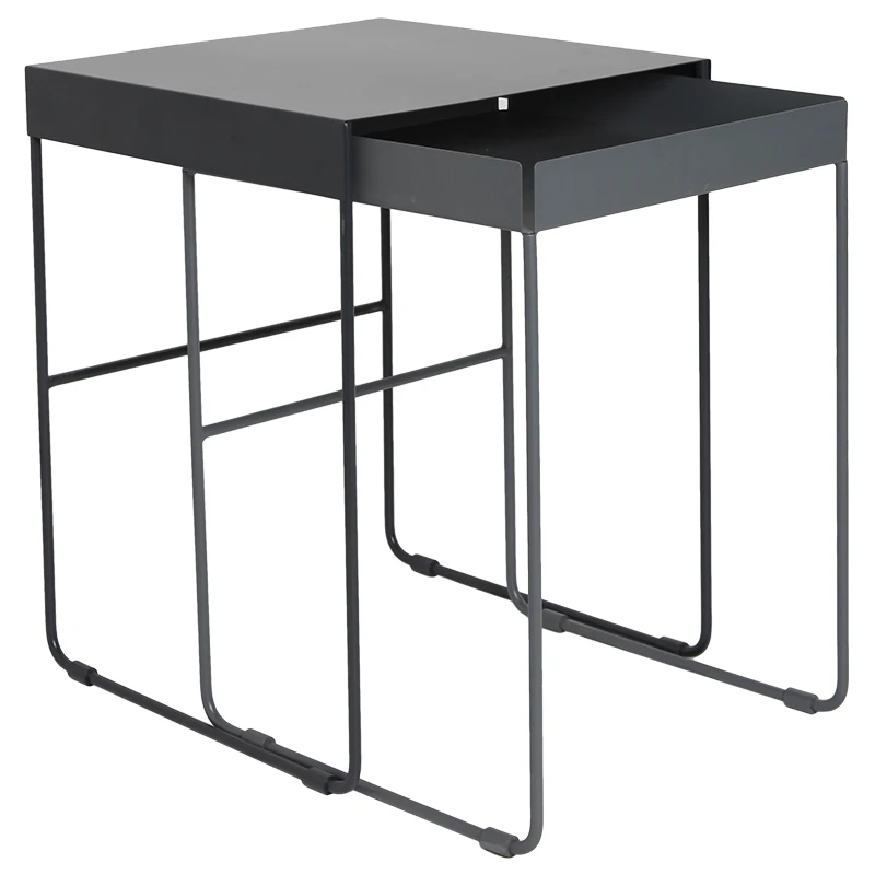 Simple Art Metal Square Sofa Corner Table Assembly, Bedroom Iron Bedside Pull Type Storage Side Table
Simple Art Metal Square Sofa Corner Table Assembly, Bedroom Iron Bedside Pull Type Storage Side Table