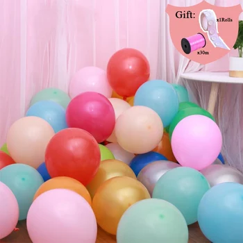 Balão de Folha 4D para Bebê: Uma Decoração Encantadora para Comemorações Especiais 11 100~10Pcs 10Inch Thicken Latex Balloons Baby Shower Decor Wedding Birthday Party Decorations Colorful Round Matte Balloon