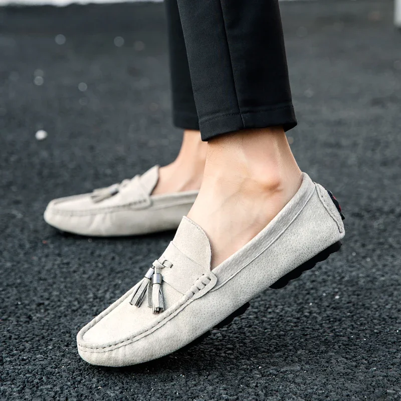 Fringed Suede Loafers Men Luxury Designer Shoes Men Formal Business Shoes Casual Driving Leather Shoes Slip-On Fashion Moccasins
Fringed Suede Loafers Men Luxury Designer Shoes Men Formal Business Shoes Casual Driving Leather Shoes Slip-On Fashion Moccasins