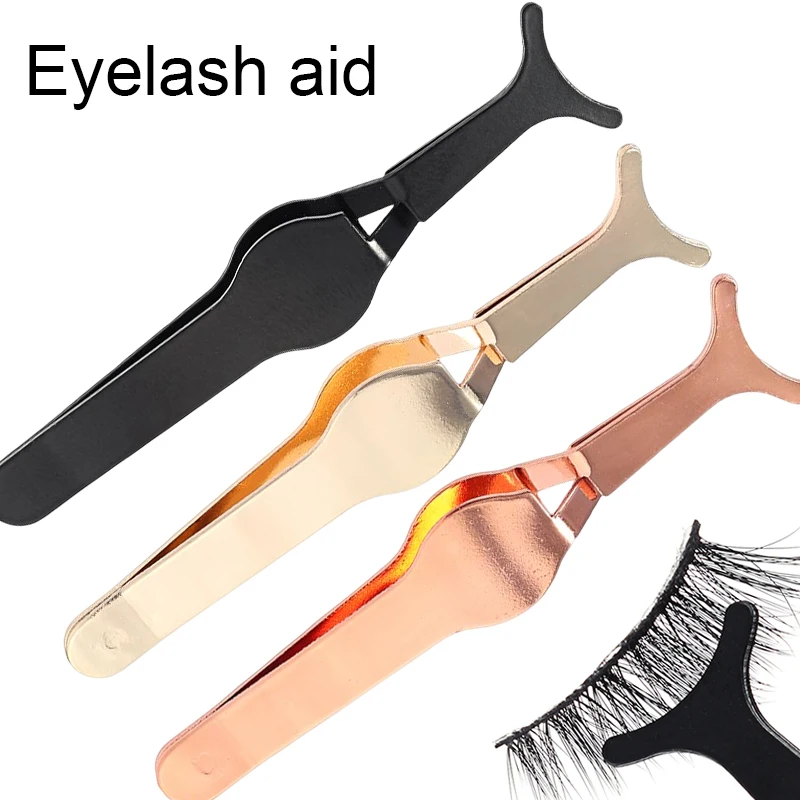 False Eyelashes Aid Stainless Steel Straight Tweezers Applicator Eyelashes Extension Curling Tweezers Makeup New Tools Cosmetics
False Eyelashes Aid Stainless Steel Straight Tweezers Applicator Eyelashes Extension Curling Tweezers Makeup New Tools Cosmetics