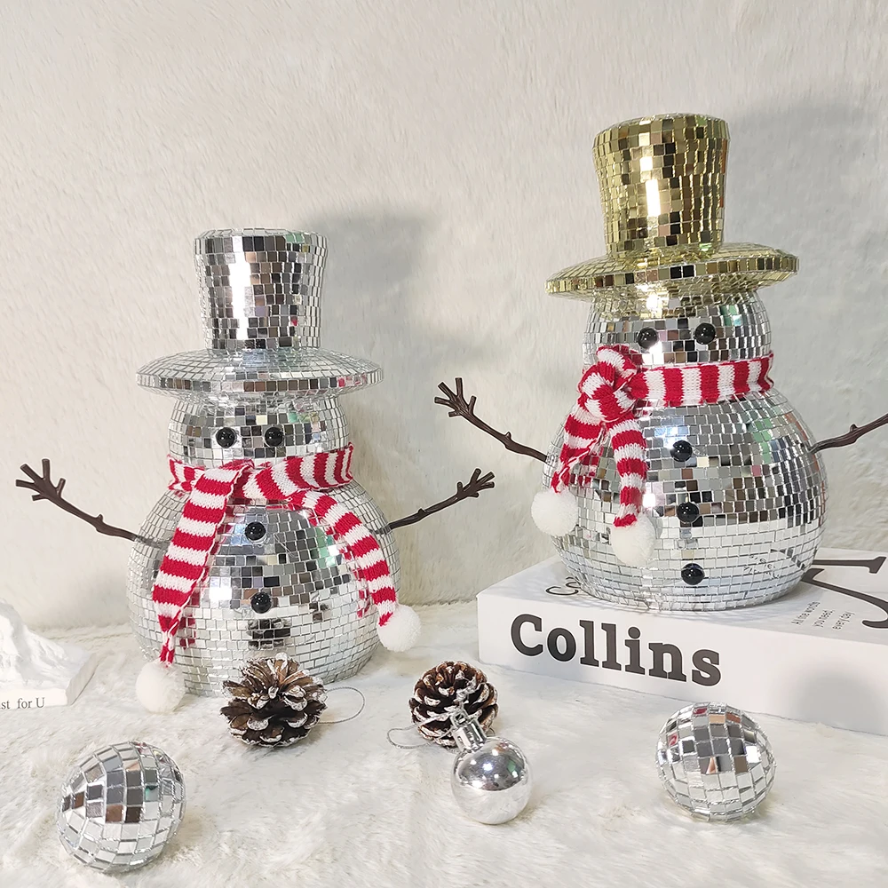 10in Snowman Shape Disco Ball Retro Reflective Christmas Decoration Handmade Mirror Ball Disco Ball For Christmas Decor
10in Snowman Shape Disco Ball Retro Reflective Christmas Decoration Handmade Mirror Ball Disco Ball For Christmas Decor