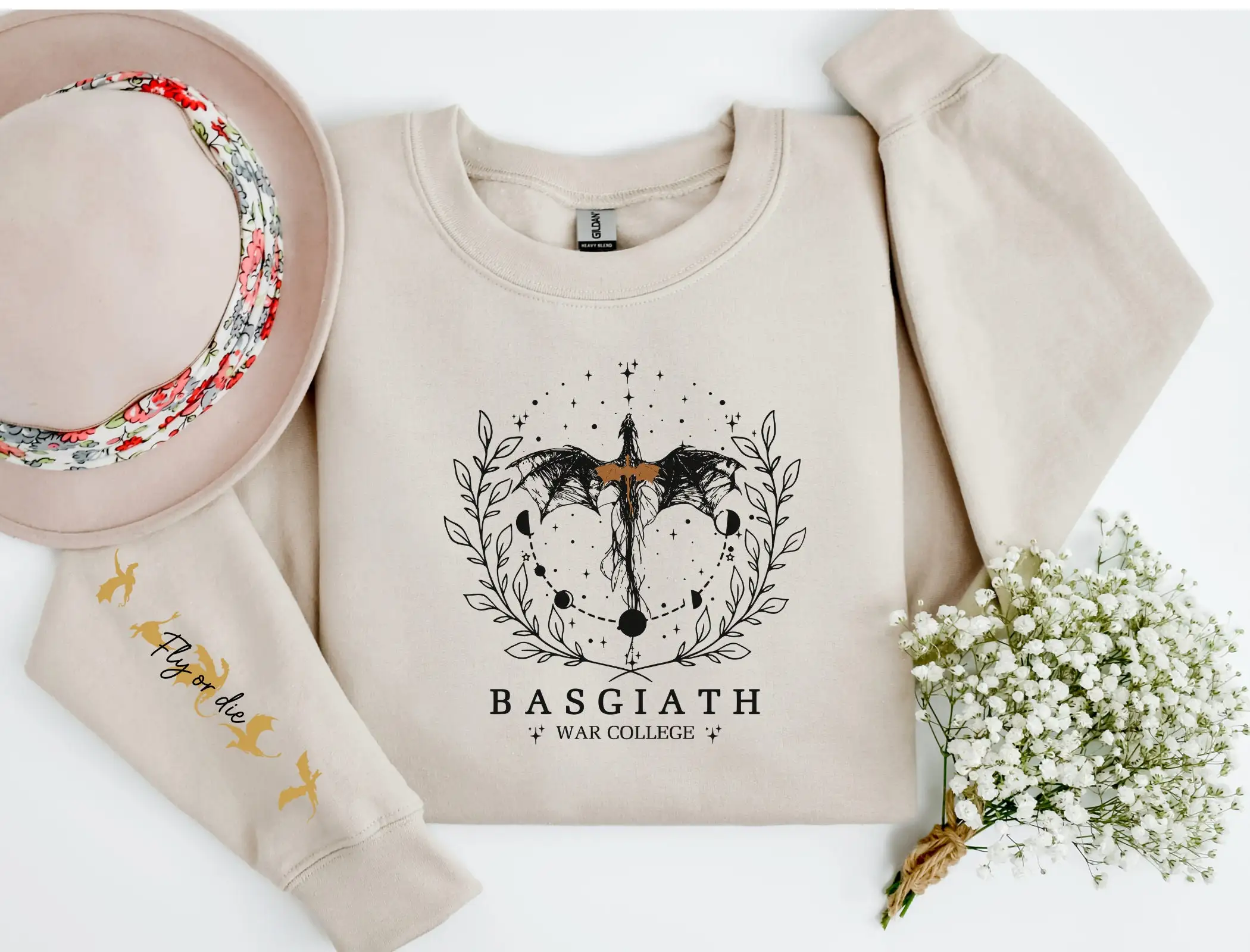 

Basgiath War College Slogan Women Sweatshirt Animation Occidental Dragon Printing Sweater 2024 Animation Element Style Girl Tops