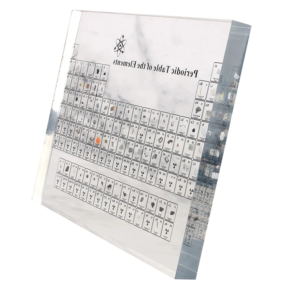 For Science Enthusiasts' Clear Elements Periodic Table Made of Acrylic Excludes Rare and Radioactive Elements Desk Display
For Science Enthusiasts' Clear Elements Periodic Table Made of Acrylic Excludes Rare and Radioactive Elements Desk Display