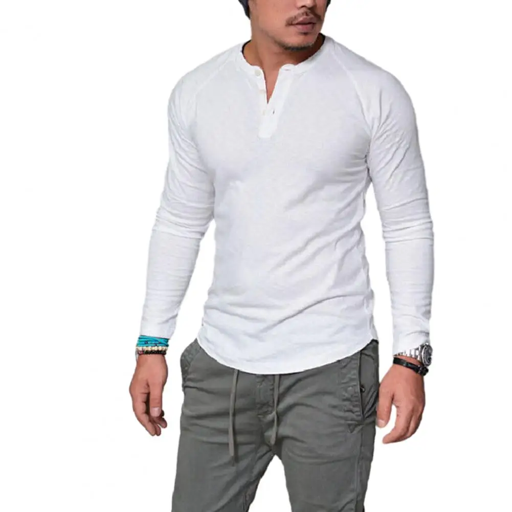 Men Fall T-shirt Round Neck Solid Color Long Sleeves Slim Fit Casual Simple Style Mid Length Men Spring Top
Men Fall T-shirt Round Neck Solid Color Long Sleeves Slim Fit Casual Simple Style Mid Length Men Spring Top