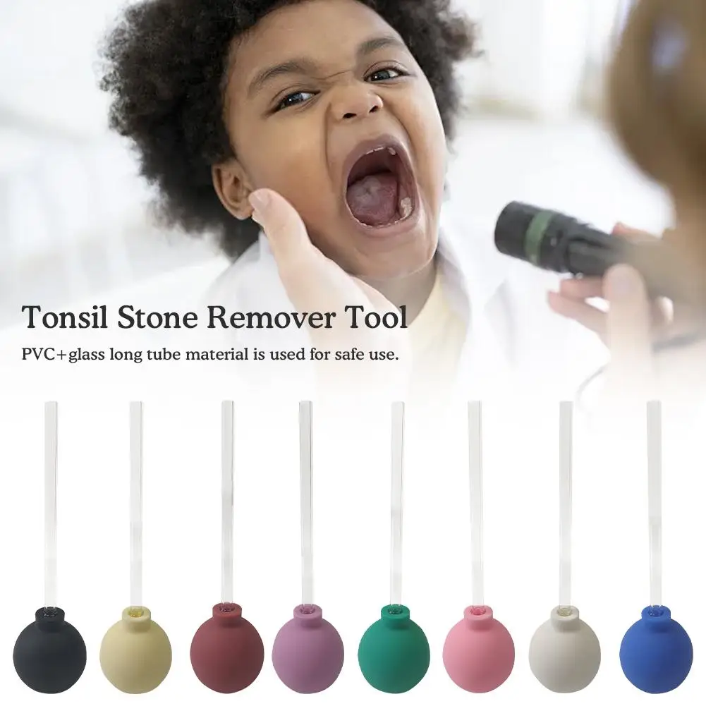 

1pcs Tonsil Stone Remover Tool Manual Style Mouth Cleaning Ball Suction Random Wax Cleaner Colour Ear Care Y5X1