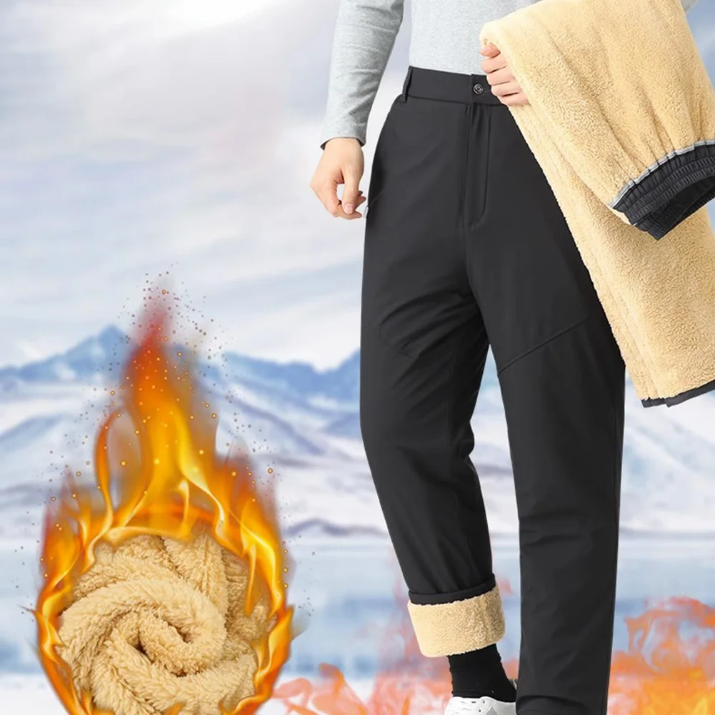 Thermal Trousers Pants Warm Straight Winter Pants Casual Knee Liner Graphene Fabric Men Thick Fleece Affordable
Thermal Trousers Pants Warm Straight Winter Pants Casual Knee Liner Graphene Fabric Men Thick Fleece Affordable