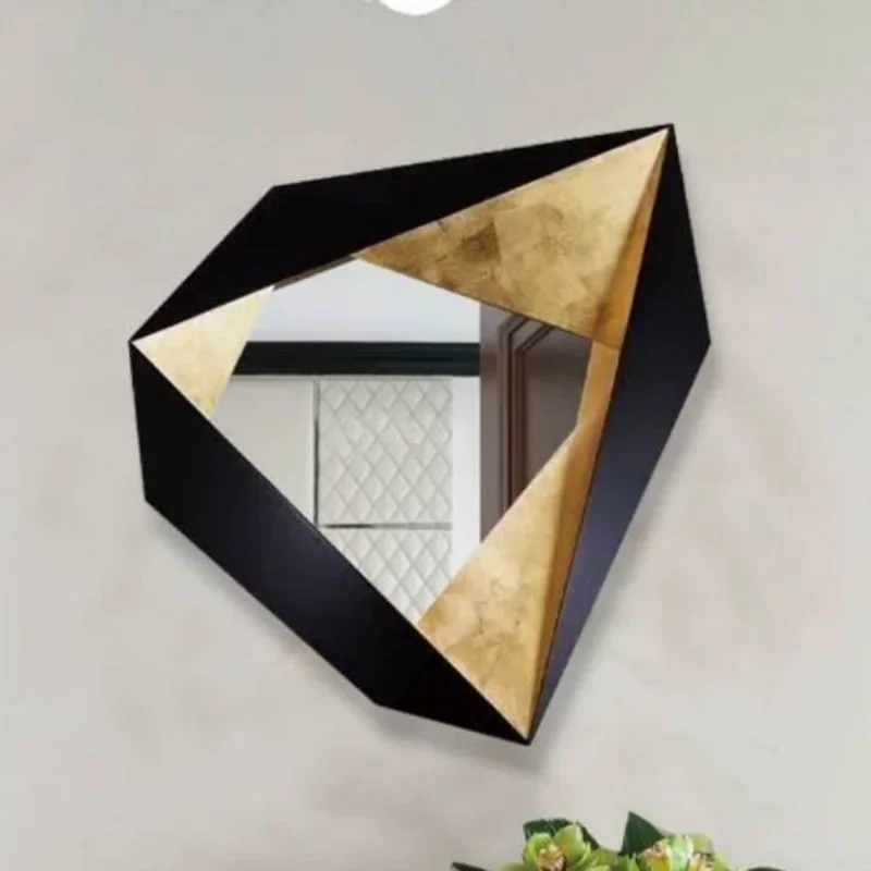 

Настенное металлическое зеркало креативный скандинавский маленький Дисплей Органайзер современный роскошный качественный зеркальный Декор для гостиной мебель для дома