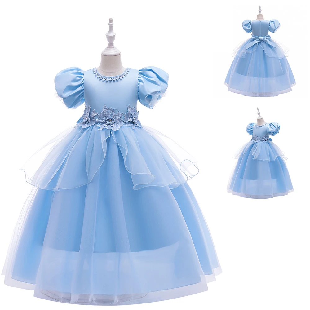 KEAIYOUHUO New Summer Girls Princess Dresses Embroidered Mesh Young Girls Wedding Vestidos Puff Sleeve Carnival Ball Gowns 4-10Y 
KEAIYOUHUO New Summer Girls Princess Dresses Embroidered Mesh Young Girls Wedding Vestidos Puff Sleeve Carnival Ball Gowns 4-10Y