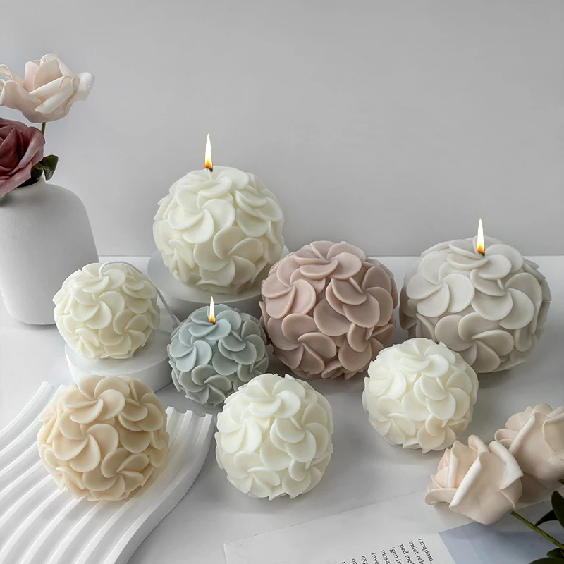 3D Flower Ball Silicone Mold Handmade Plumeria Hydrangea Flower Aroma Candle Plaster Resin Ornaments Molds Soap Candle Making
3D Flower Ball Silicone Mold Handmade Plumeria Hydrangea Flower Aroma Candle Plaster Resin Ornaments Molds Soap Candle Making