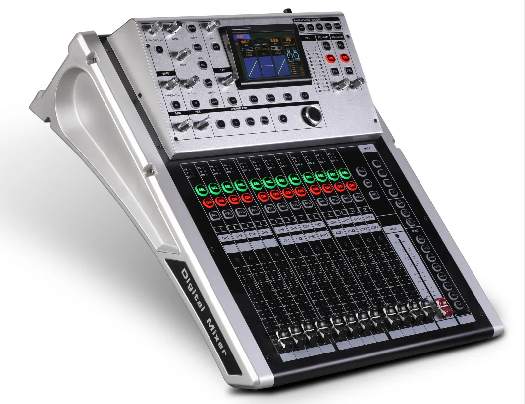 T-12 Professional Rackmount Digital Audio Music Mixer Sound Mixing Console with USB and Effects
T-12 Professional Rackmount Digital Audio Music Mixer Sound Mixing Console with USB and Effects