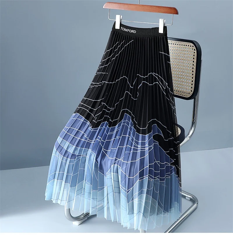 2024 New Elegant Pretty Gradient Mesh Skirt For Women's Clothing Spring Summer Large Size A-line Dance Pleated Wrap Skirts
2024 New Elegant Pretty Gradient Mesh Skirt For Women's Clothing Spring Summer Large Size A-line Dance Pleated Wrap Skirts