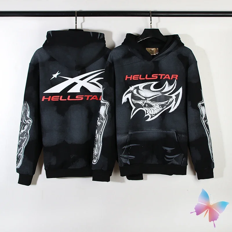 Vintage Street Fleece HELLSTAR Hoodies Lightning Skull Hooded Sweatshirt Casual Loose Washed Black Men Women Hell Star Hoodys
Vintage Street Fleece HELLSTAR Hoodies Lightning Skull Hooded Sweatshirt Casual Loose Washed Black Men Women Hell Star Hoodys