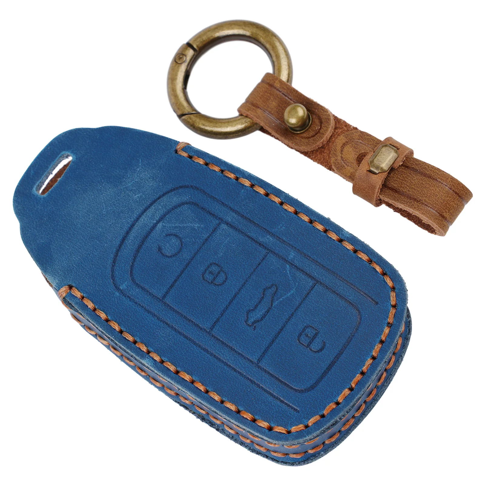Cover Car Key Fob Case 1pcs Anti-drop Bag Blue Car Accessories Decoration Durable Key Cover Leather Protection
Cover Car Key Fob Case 1pcs Anti-drop Bag Blue Car Accessories Decoration Durable Key Cover Leather Protection
