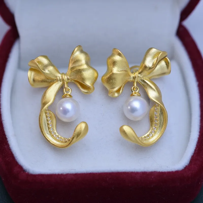 ED163 Lefei Fashion Luxury 7-8mm Strong Luster Few Flaw Freshwater Pearl Bowknot Earring For Women 925 Silver Jewelry Charm Gift
ED163 Lefei Fashion Luxury 7-8mm Strong Luster Few Flaw Freshwater Pearl Bowknot Earring For Women 925 Silver Jewelry Charm Gift