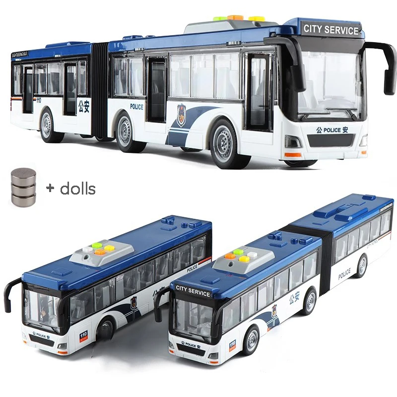 High-quality Lengthened Articulated Police Bus Large Drop Resistant Children's Simulated Inertia Bus Toy Birthday Gift
High-quality Lengthened Articulated Police Bus Large Drop Resistant Children's Simulated Inertia Bus Toy Birthday Gift