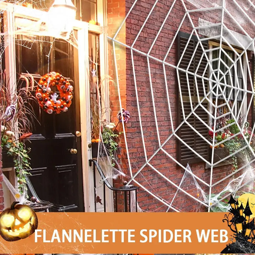 

Halloween Spider Web Giant Stretchy Cobweb Home Bar Halloween Web Spider Horror Decoration Scary Haunted Prop Party Yard Ho W1C0