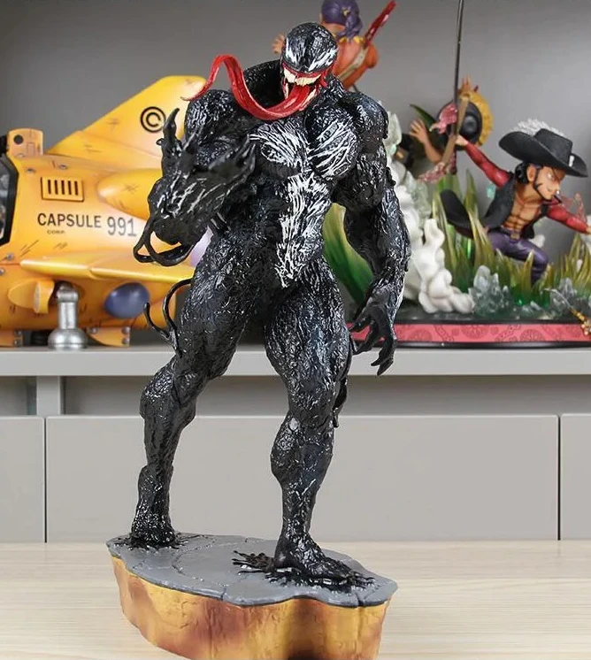 

Marvel Movie Venom dark villain superhero hand office ornament model Marvel Comics hobby handmade custom collection gift