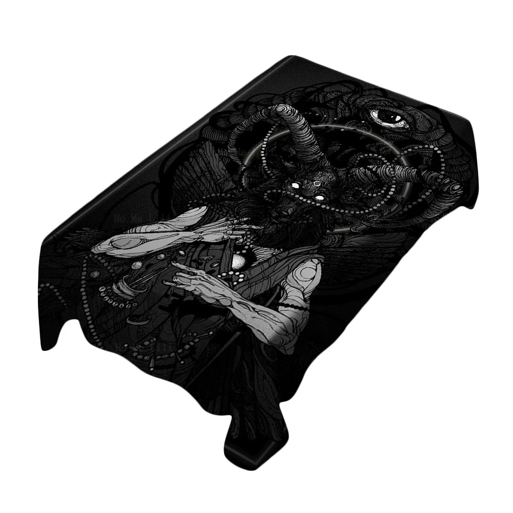 Pentagram Sacred Geometry Baphomet Goat Skull Devil Eyes Occult Dark Fantasy Tablecloth By Ho Me Lili For Tabletop Decor
Pentagram Sacred Geometry Baphomet Goat Skull Devil Eyes Occult Dark Fantasy Tablecloth By Ho Me Lili For Tabletop Decor