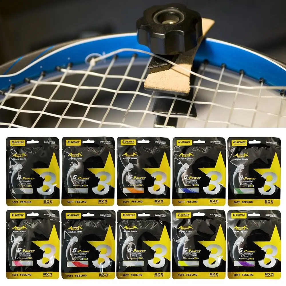 

Multicolor Badminton Racket String Durable Dia.0.7mm Length 10M Badminton Racquet Wire GP3 Sport Supplies Racquet Stringing