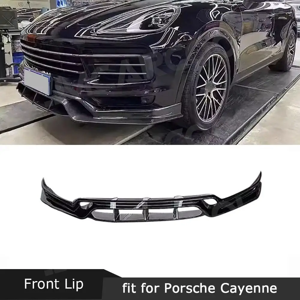 Carbon Fiber Front Lip Bumper Chin Spoiler for Porsche Cayenne 2022 Car Bumper Guard Cover FRP Black BodyKit Car Accessories
Carbon Fiber Front Lip Bumper Chin Spoiler for Porsche Cayenne 2022 Car Bumper Guard Cover FRP Black BodyKit Car Accessories