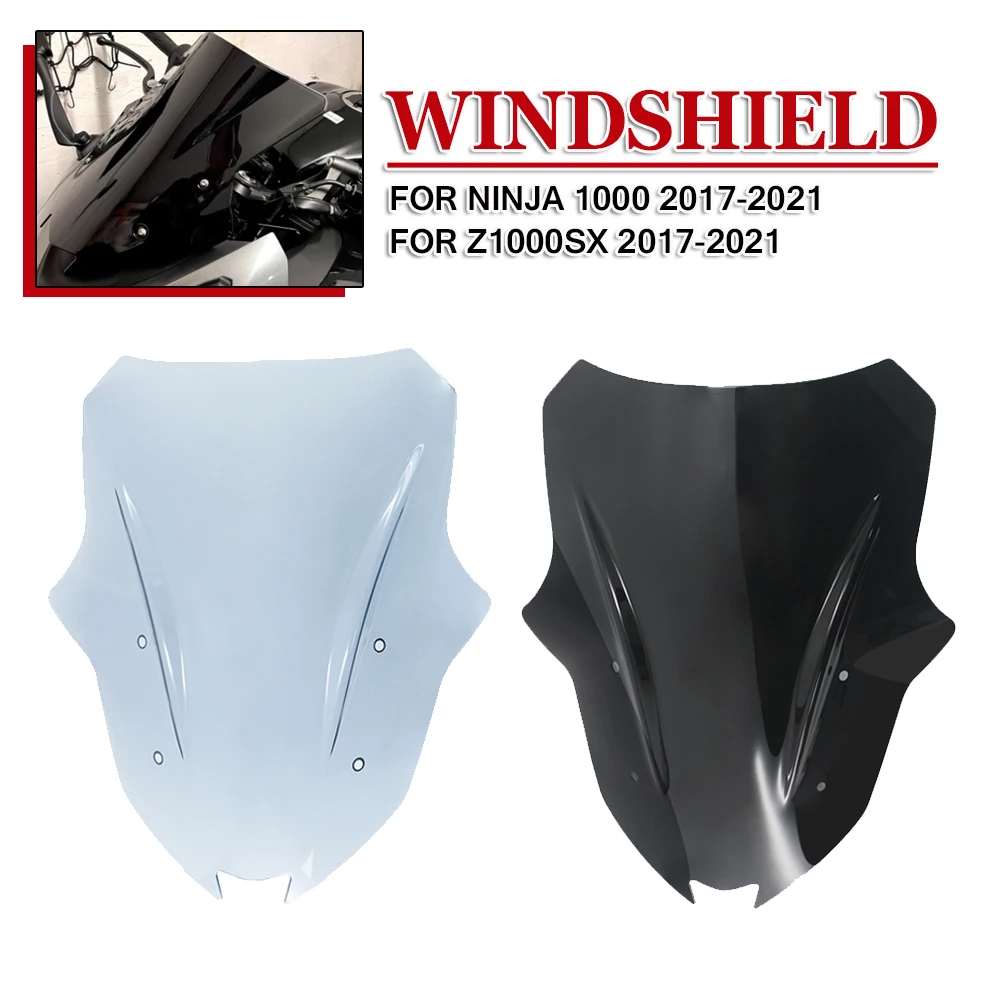 

Motorcycle Windscreen Windshield Wind Deflector Protector For Kawasaki For Ninja1000 Z1000SX Z1000 SX 2017 2018 2019 2020 2021
