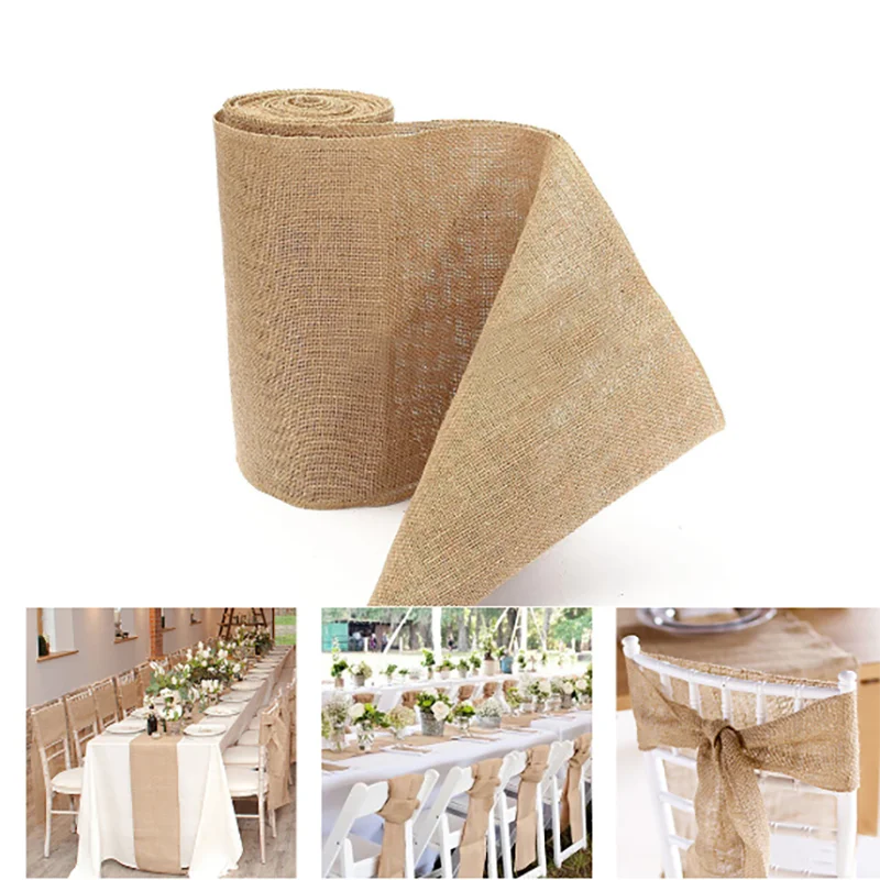 2Pcs Jute Lace Burlap Table Runner Vintage Hessian Rustic Country Wedding Party Decor Christmas Dining Room Resturant TableCloth
2Pcs Jute Lace Burlap Table Runner Vintage Hessian Rustic Country Wedding Party Decor Christmas Dining Room Resturant TableCloth