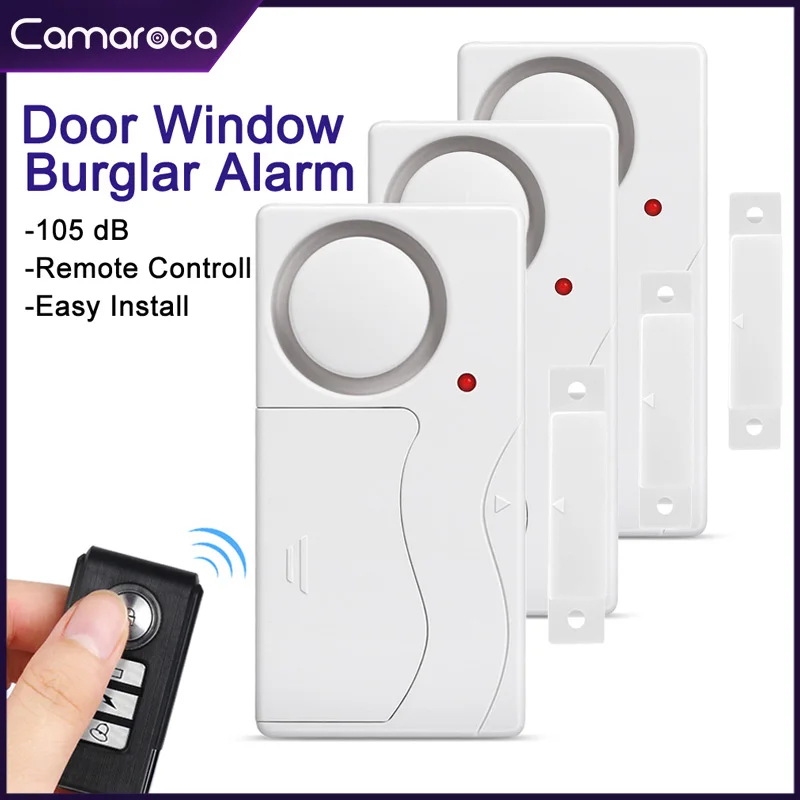 Camaroca Door Window Entry Security Wireless Remote Control Burglar Alarm Magnetic Sensor Alert System Security Protection
Camaroca Door Window Entry Security Wireless Remote Control Burglar Alarm Magnetic Sensor Alert System Security Protection