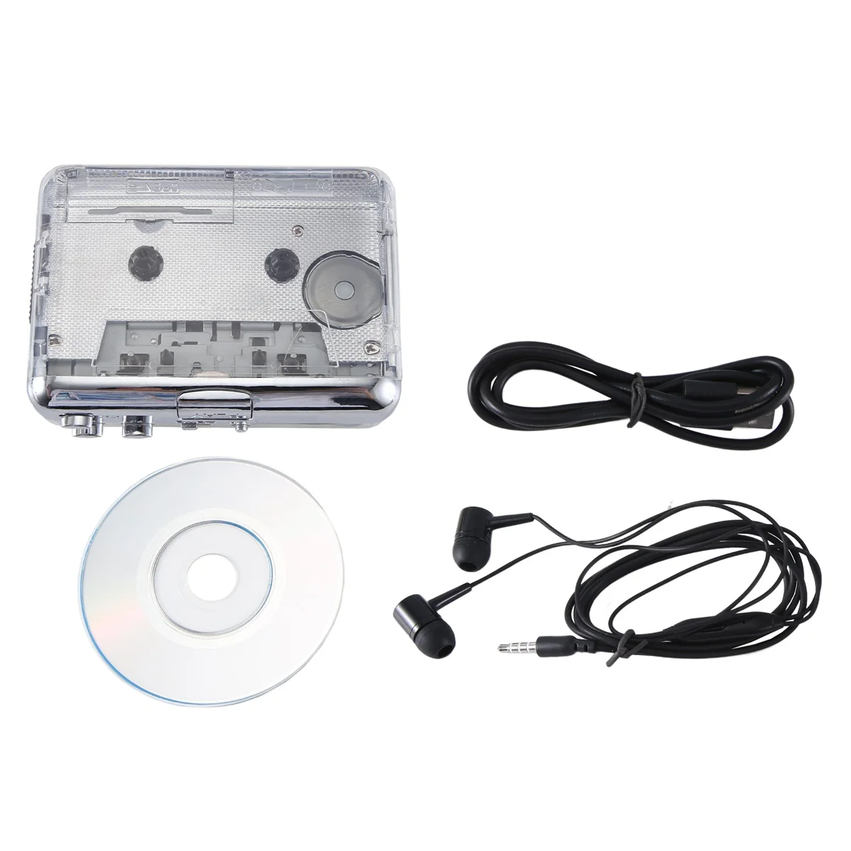 

Cassette Player Portable USB Capture Tape to MP3 Audio Music Converter USB Walkman for Laptop and Personal Computers