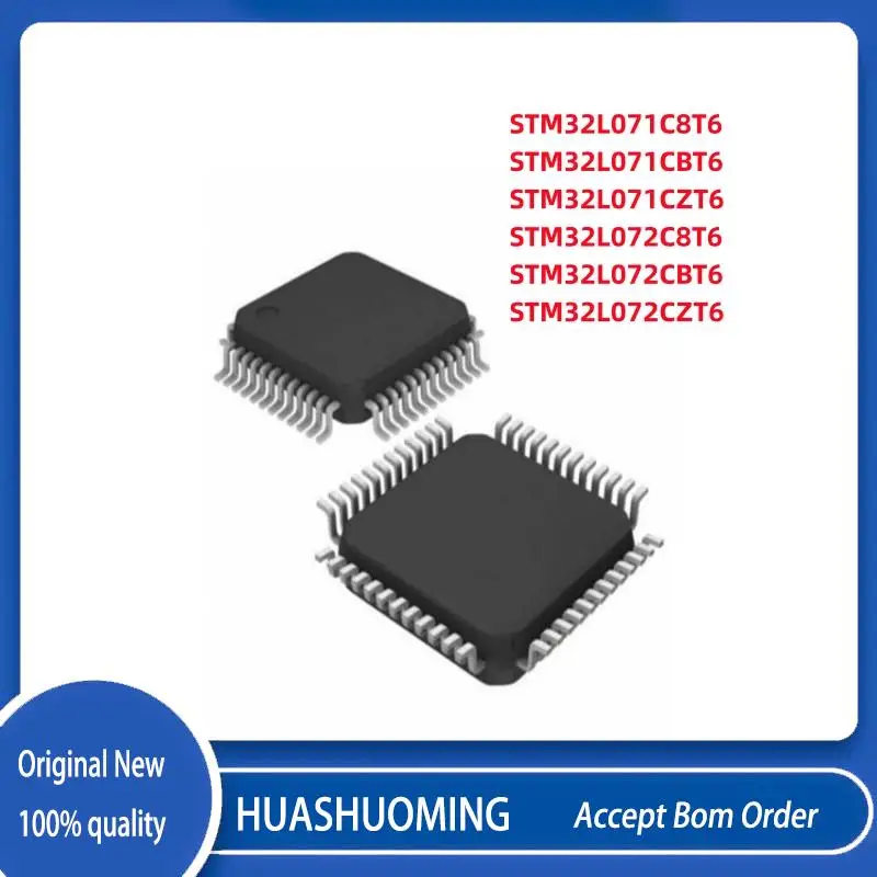 

NEW 2Pcs/Lot STM32L071C8T6 STM32L071CBT6 STM32L071CZT6 STM32L072C8T6 STM32L072CBT6 STM32L072CZT6 LQFP-48