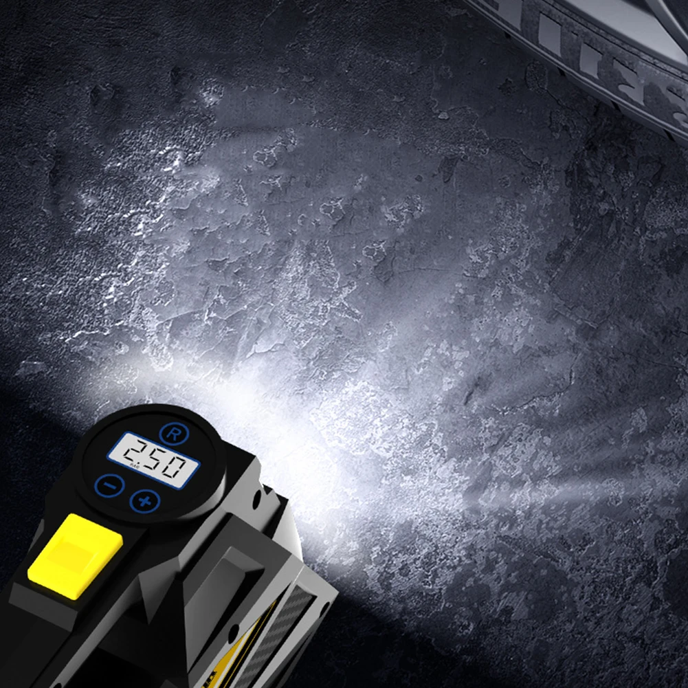Inflador de Neumáticos Portátil de 150 PSI con Luz LED, Bomba Eléctrica Automática con Pantalla Digital para Neumáticos de Automóvil Inflador de Neumáticos Portátil de 150 PSI con Luz LED, Bomba Eléctrica Automática con Pantalla Digital para Neumáticos de Automóvil