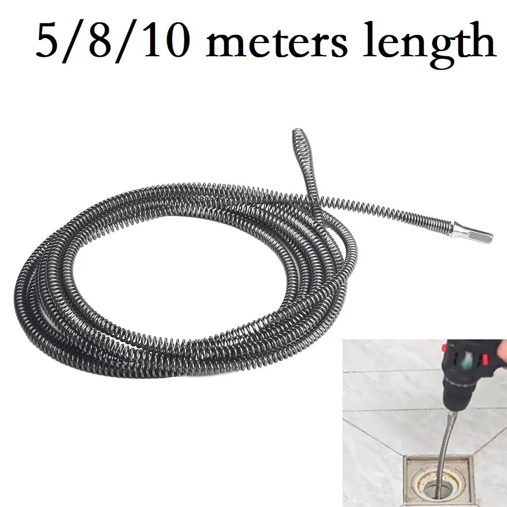 3/5/8/10 Meter Sewer Pipe Dredging Tool Spring Sink Cleaning For Bathroom Kitchen Toilet Pipe Electric Drill Drain Cleaner
3/5/8/10 Meter Sewer Pipe Dredging Tool Spring Sink Cleaning For Bathroom Kitchen Toilet Pipe Electric Drill Drain Cleaner