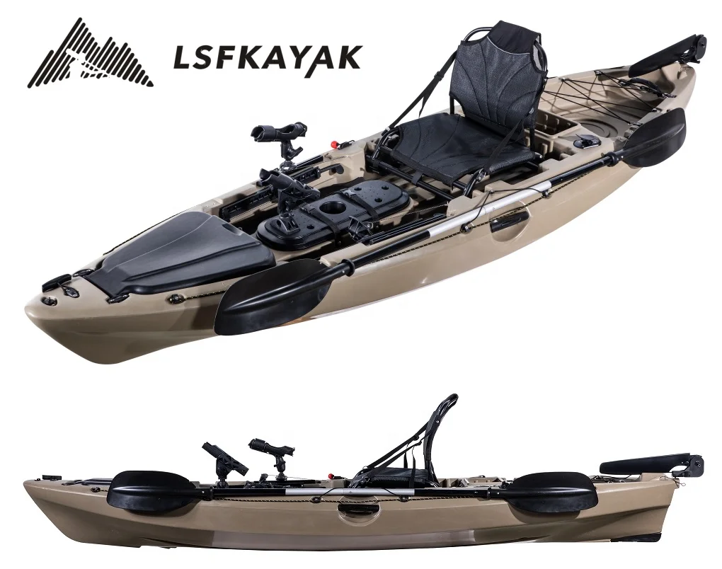 Canoe/Kayak, LSF Factory New Design PE Material Roto Molded 10ft Fishing Kayak with boat accessories
Canoe/Kayak, LSF Factory New Design PE Material Roto Molded 10ft Fishing Kayak with boat accessories