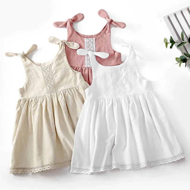 Girls' Dress Cotton Linen Solid Summer Sleeveless Girls Dresses Cotton Princess Dress
Girls' Dress Cotton Linen Solid Summer Sleeveless Girls Dresses Cotton Princess Dress