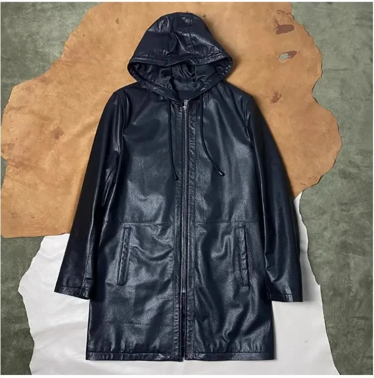 YR!Free shipping.Men's Classic Windbreaker,Long casual real leather jacket.quality Cowhide hooded jacket.Plus size
YR!Free shipping.Men's Classic Windbreaker,Long casual real leather jacket.quality Cowhide hooded jacket.Plus size