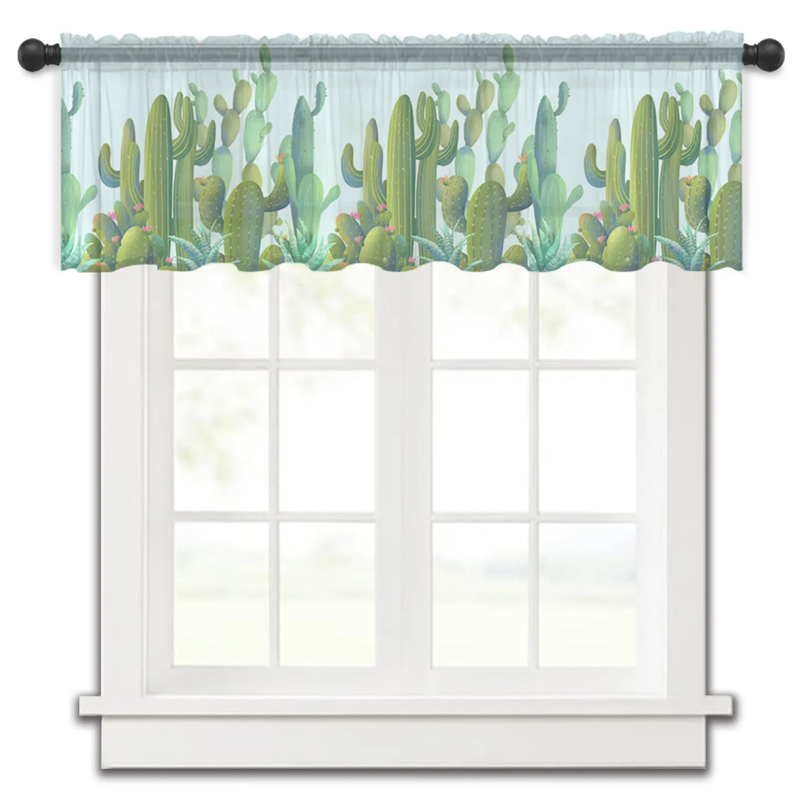 Tropical Plants Cactus Succulent Summer Kitchen Curtains Tulle Sheer Short Curtain Bedroom Living Room Home Decor Voile Drapes
Tropical Plants Cactus Succulent Summer Kitchen Curtains Tulle Sheer Short Curtain Bedroom Living Room Home Decor Voile Drapes