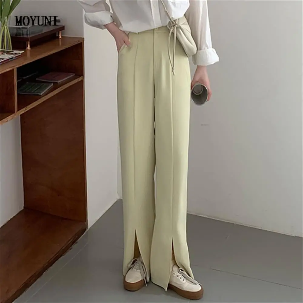 Moyuni cute 5 Colors Women S-L Pants Split Stylish Hot All Match 2022 Summer Office Lady High Waist Wide Leg Trousers
Moyuni cute 5 Colors Women S-L Pants Split Stylish Hot All Match 2022 Summer Office Lady High Waist Wide Leg Trousers