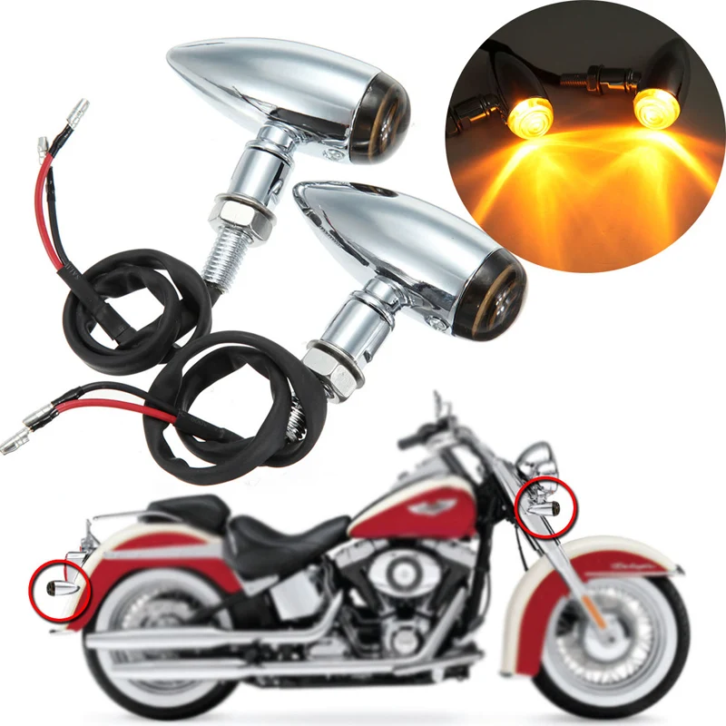 Chrome Motorcycle Bullet Turn Signal Light Indicator Amber Blinker 10mm Smoke Lens Fit For Harley Choppers Metric Bobber Honda
Chrome Motorcycle Bullet Turn Signal Light Indicator Amber Blinker 10mm Smoke Lens Fit For Harley Choppers Metric Bobber Honda