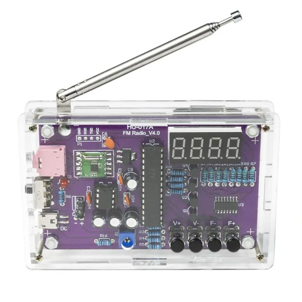 FM Radio DIY Kit RDA5807S FM Radio Receiver HU-017A RDA5807SFrequency Modulation Power Amplifier Auto Searching
FM Radio DIY Kit RDA5807S FM Radio Receiver HU-017A RDA5807SFrequency Modulation Power Amplifier Auto Searching