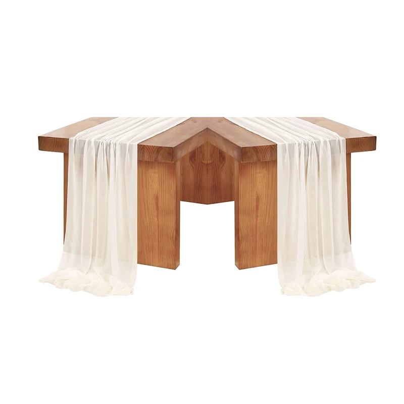 2X Chiffon Table Runner 27X118 Inches Romantic Wedding Sheer Bridal Party Table Decorations Shower Decorations
2X Chiffon Table Runner 27X118 Inches Romantic Wedding Sheer Bridal Party Table Decorations Shower Decorations