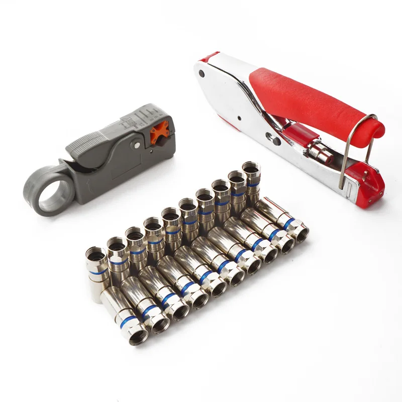 Coaxial Crimping Wire Stripper Set Squeezing Pliers Tool Set Rg6f Head Stripping Wire Crimper
Coaxial Crimping Wire Stripper Set Squeezing Pliers Tool Set Rg6f Head Stripping Wire Crimper
