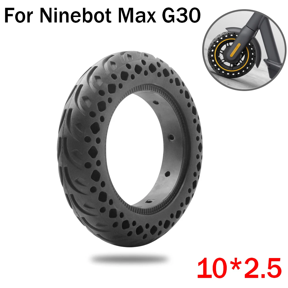 

10 дюймов 10x2,5 твердая шина 10*2,5 сотовая проколостойкая колесная шина для Segway Ninebot Max G30 шина для электрического скутера