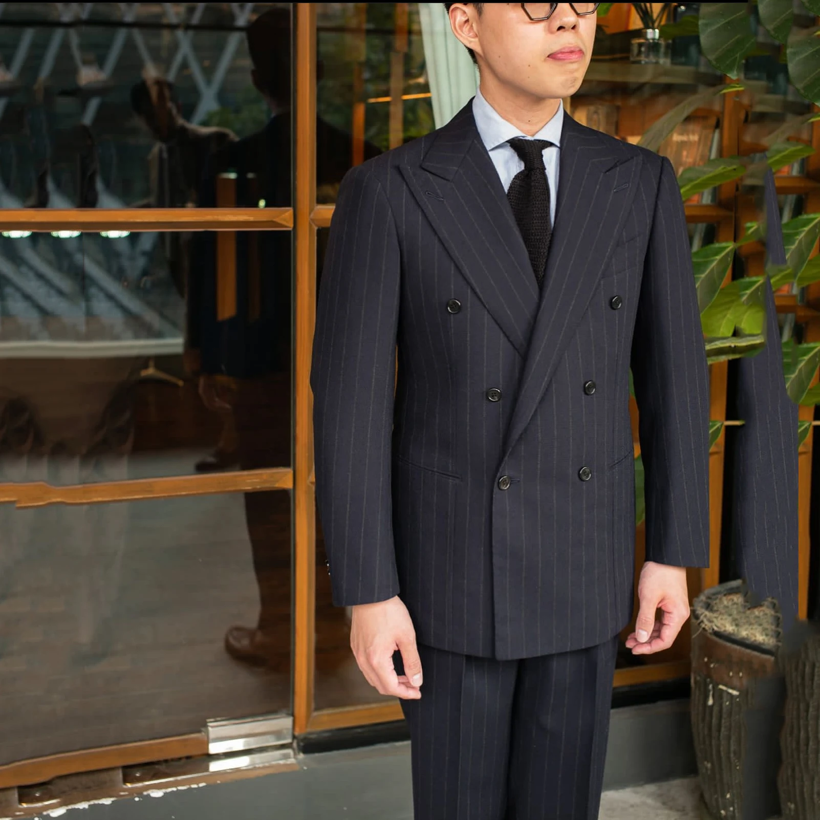 Мужские костюмы в черную полоску, деловой Блейзер, двубортный свадебный смокинг для жениха, облегающий пиджак из 2 предметов и брюки, Terno Masculinos
Мужские костюмы в черную полоску, деловой Блейзер, двубортный свадебный смокинг для жениха, облегающий пиджак из 2 предметов и брюки, Terno Masculinos