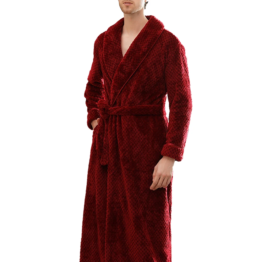 Fashion Men Plush Flannel Warm Winter Robes Soft Comfortable Lapel Belt Pajamas Thick Large Bathrobe Extended Sleepwear
Fashion Men Plush Flannel Warm Winter Robes Soft Comfortable Lapel Belt Pajamas Thick Large Bathrobe Extended Sleepwear