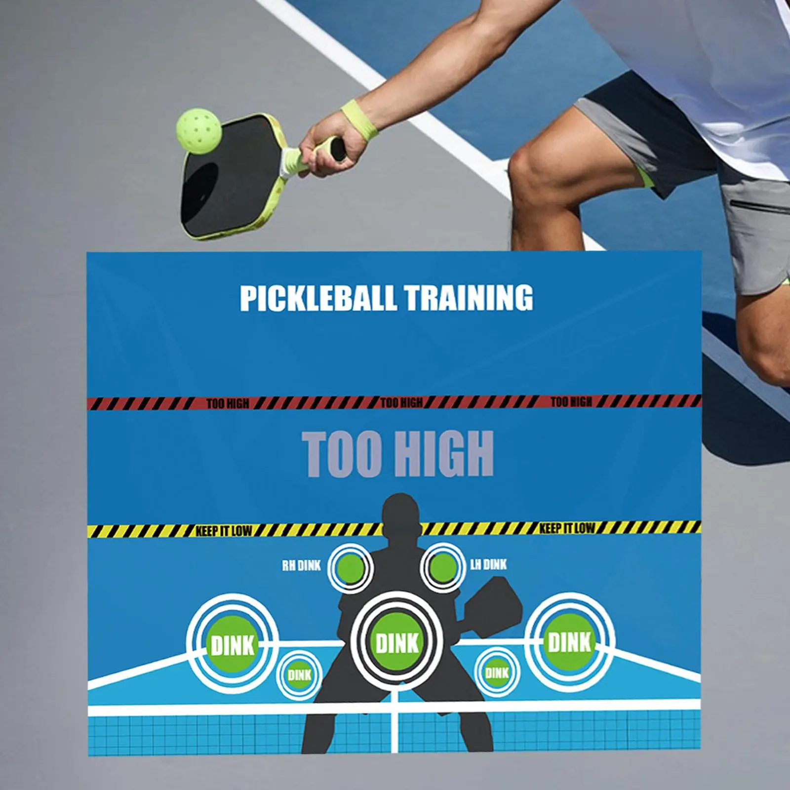 Pickleball Dink Pad Wall Practice Rebounder Aid Pickleball Training Poster Mat for Pickleball Dink Train Gym Yard Training Court
Pickleball Dink Pad Wall Practice Rebounder Aid Pickleball Training Poster Mat for Pickleball Dink Train Gym Yard Training Court