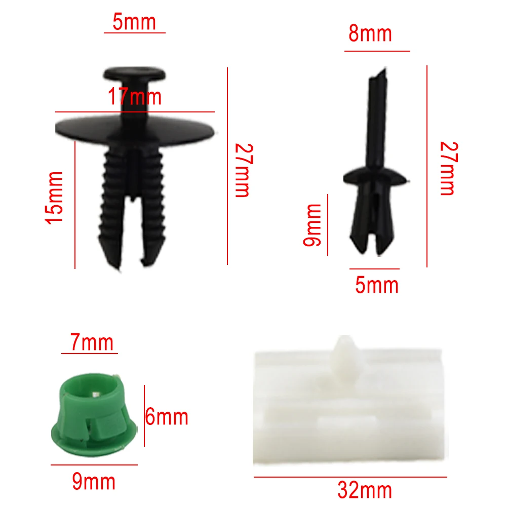 80 Pcs Plastic Car Clips Side Sill Skirt Clips Rocker Panel Moulding Clip Retainer Fastener Clips For BMW E36 316i, 318i, M3
80 Pcs Plastic Car Clips Side Sill Skirt Clips Rocker Panel Moulding Clip Retainer Fastener Clips For BMW E36 316i, 318i, M3